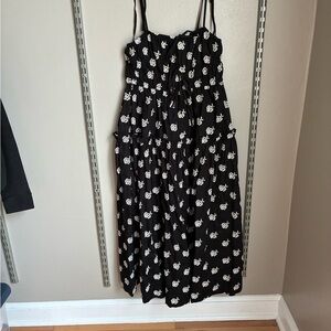 En Saison Adreana Midi Black and White Floral Dress